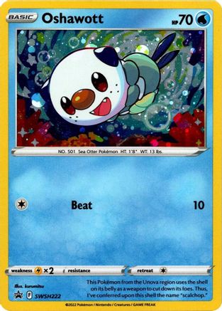 Oshawott SWSH222 - SWSH Sword & Shield Promo Cards Holofoil - Promo