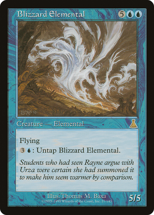 Blizzard Elemental (UDS-027) - Urza's Destiny Foil