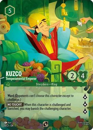 Kuzco - Temperamental Emperor (8) - Disney Lorcana Promo Cards