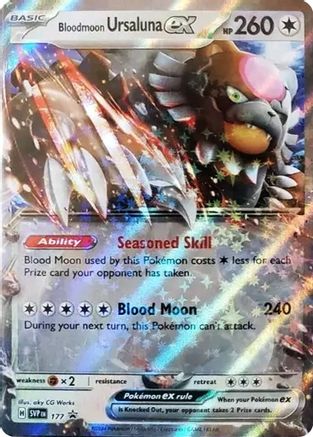 Bloodmoon Ursaluna ex (177) - SV Scarlet & Violet Promo Cards Holofoil - Promo