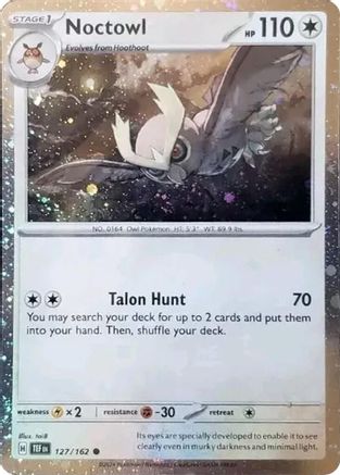 Noctowl (Cosmos Holo) (127/162) - SV Scarlet & Violet Promo Cards Holofoil - Promo
