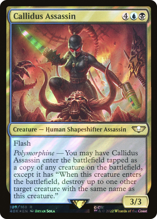 Callidus Assassin (Surge Foil) (40K-109★) - Warhammer 40,000 Commander Foil