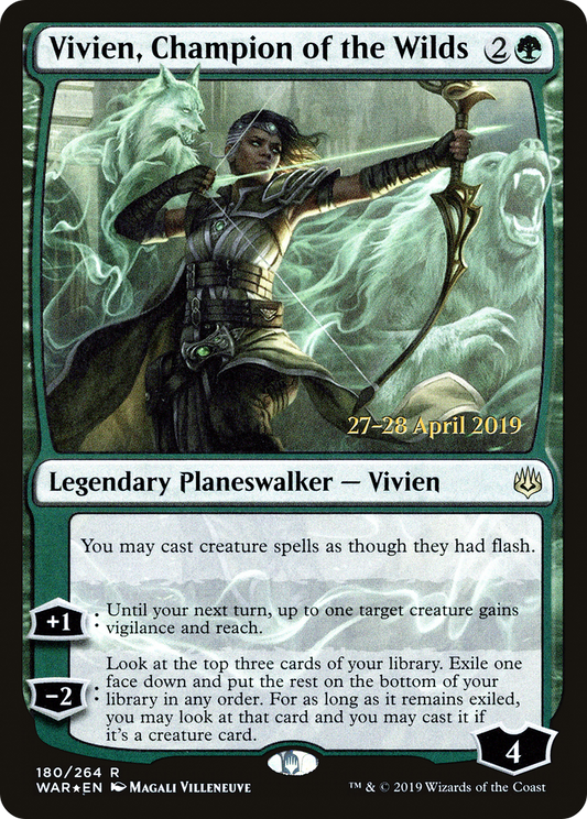 Vivien, Champion of the Wilds (PWAR-180S) - War of the Spark Promos Foil