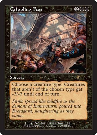 Crippling Fear (Retro Frame) (-001) - WPN & Gateway Promos