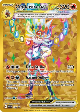 Cinderace ex (163) - SV Scarlet & Violet Promo Cards Holofoil - Promo