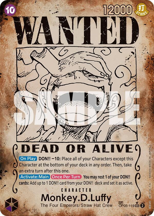(OP05-119) Monkey.D.Luffy (Wanted Poster) - Emperors in the New World Foil