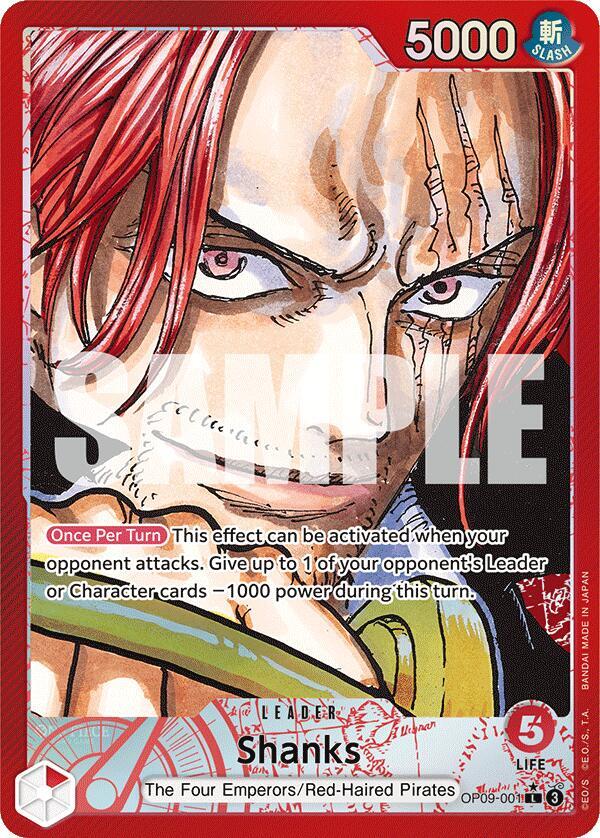 Shanks (001) (Alternate Art) (Parallel) (OP09-001) - Emperors in the New World