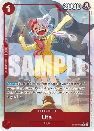 (OP09-002) Uta (Parallel) - Emperors in the New World Foil