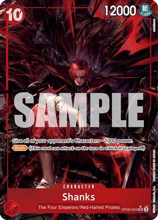 (OP09-004) Shanks (004) (Alternate Art) - Emperors in the New World Foil
