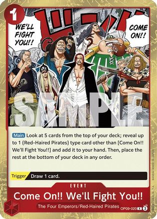 (OP09-020) Come On!! We'll Fight You!! - Emperors in the New World Foil