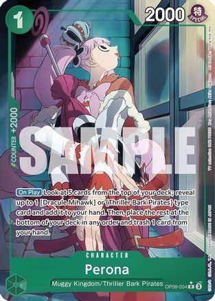 (OP09-034) Perona (Parallel) - Emperors in the New World Foil