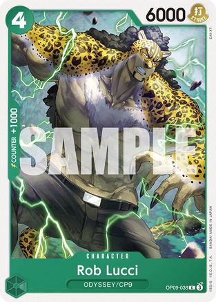 (OP09-038) Rob Lucci (038) - Emperors in the New World Normal