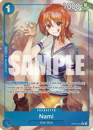 (OP09-050) Nami (050) (Parallel) - Emperors in the New World Foil