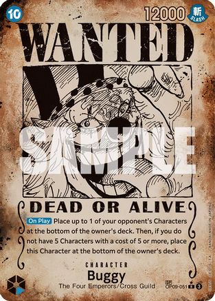 (OP09-051) Buggy (051) (Wanted Poster) - Emperors in the New World Foil