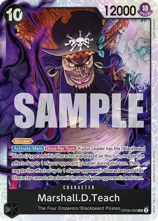 (OP09-093) Marshall.D.Teach (093) - Emperors in the New World Foil