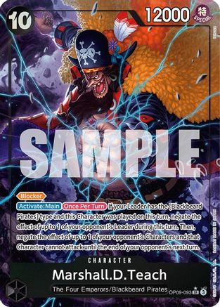 (OP09-093) Marshall.D.Teach (093) (Alternate Art) - Emperors in the New World Foil