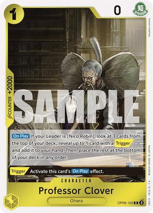 (OP09-102) Professor Clover - Emperors in the New World Foil