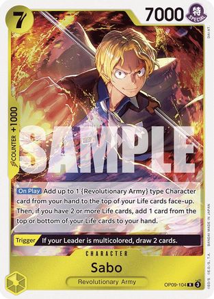(OP09-104) Sabo (104) - Emperors in the New World Foil