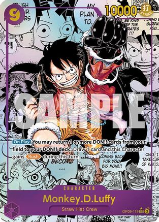 (OP09-119) Monkey.D.Luffy (119) (Manga) - Emperors in the New World Foil