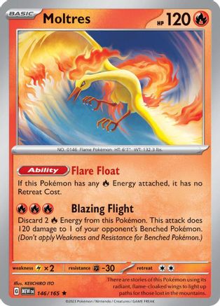Moltres (146/165) - Deck Exclusives  - Rare