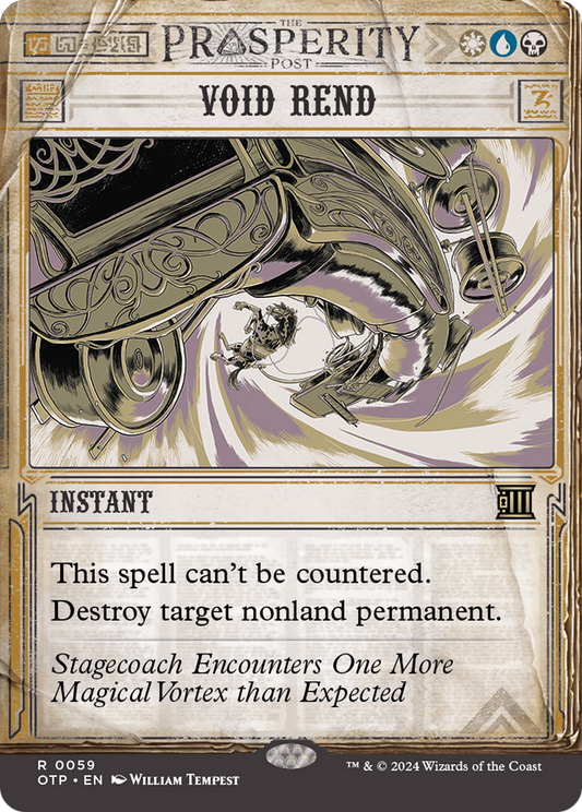 Void Rend (OTP-059) - Breaking News: (Showcase) (Borderless) Foil