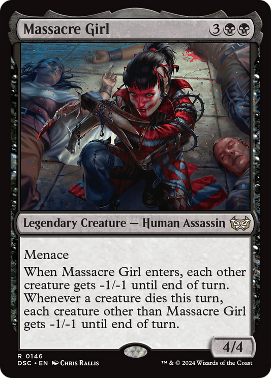 Massacre Girl (DSC-146) - Duskmourn: House of Horror Commander