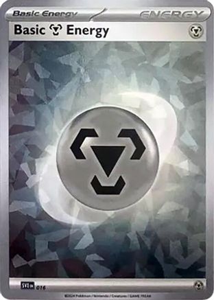 Basic Metal Energy (Cracked Ice Holo) (16) - SVE Scarlet & Violet Energies Holofoil - Common