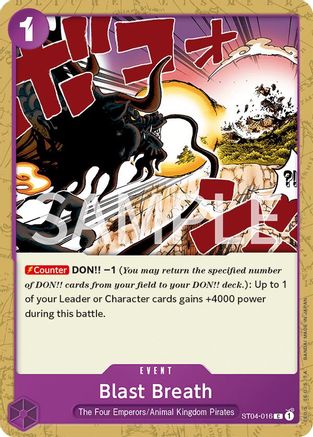 (ST04-016) Blast Breath - Revision Pack Cards - Normal