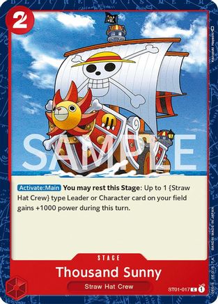 (ST01-017) Thousand Sunny - Revision Pack Cards - Normal