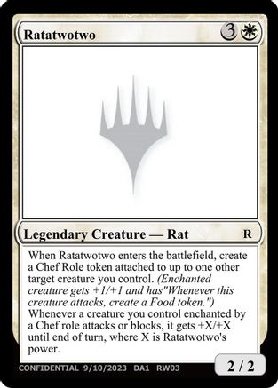 Ratatwotwo (-) - Un-Known Event Playtest Cards