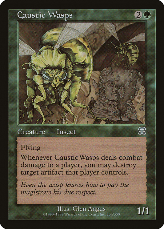 Caustic Wasps (MMQ-234) - Mercadian Masques