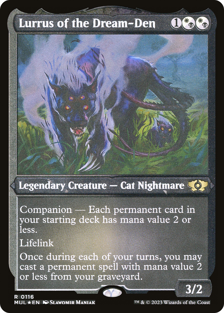 Lurrus of the Dream-Den (MUL-116) - Multiverse Legends: (companion) Etched Foil