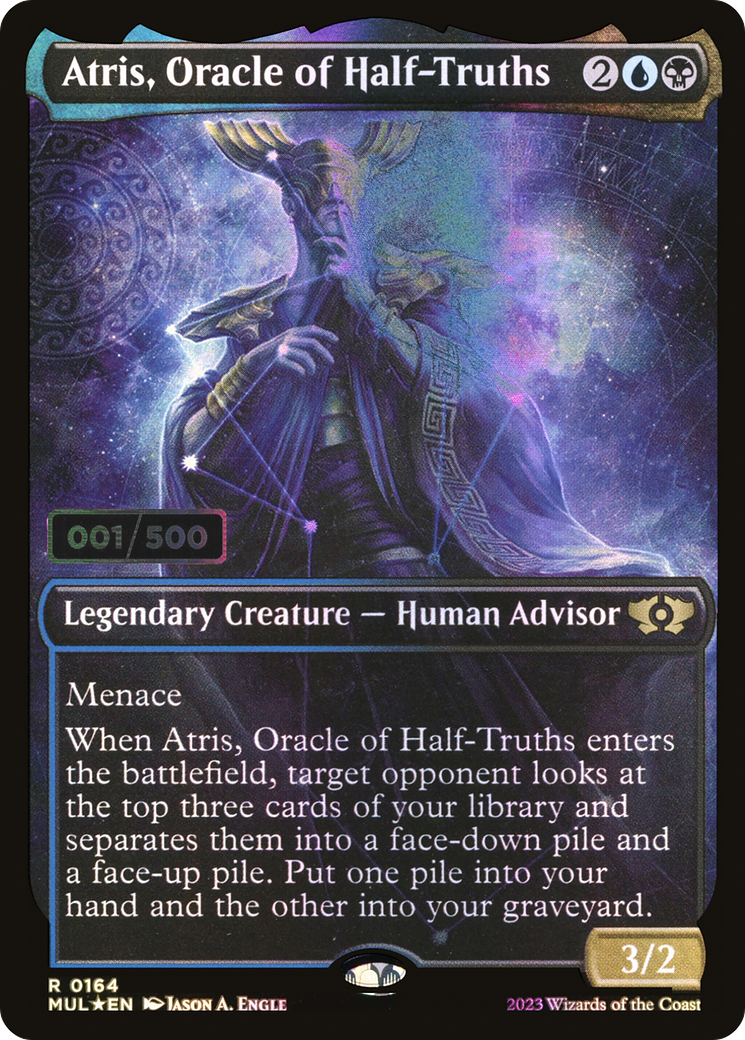 Atris, Oracle of Half-Truths (MUL-164Z) - Multiverse Legends: (Showcase) Foil