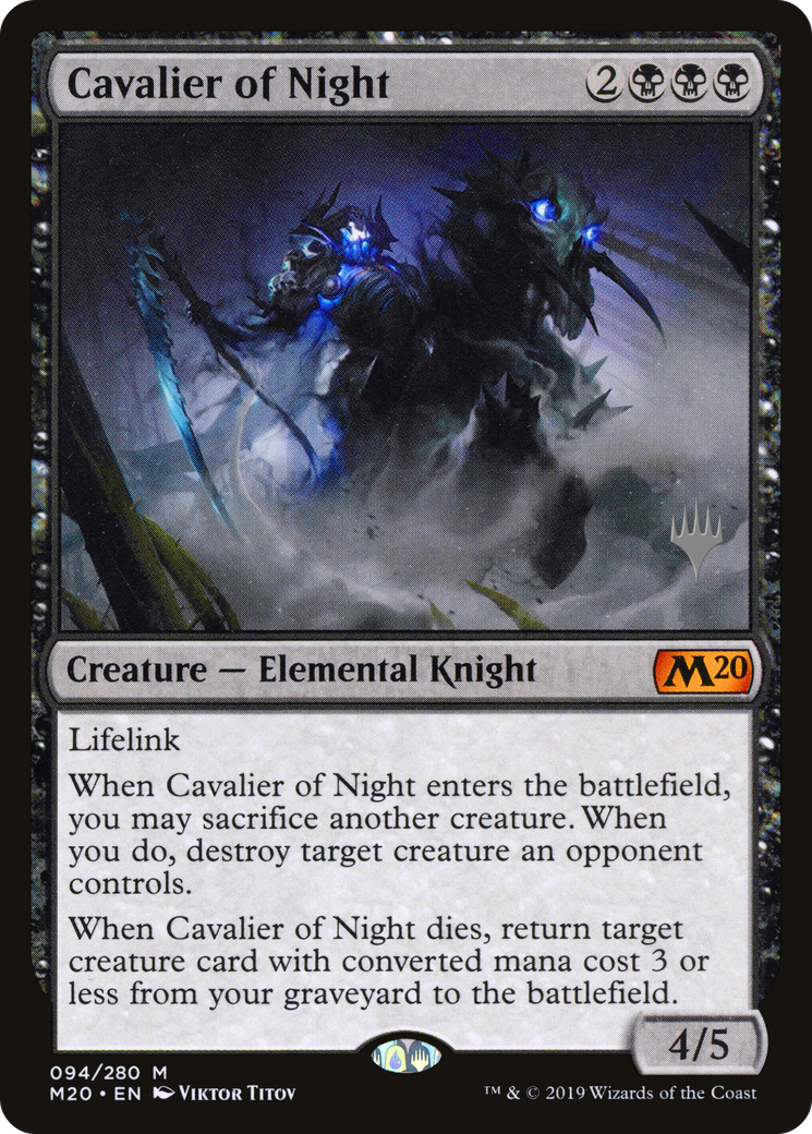Cavalier of Night (PPM20-94P) - Core Set 2020 Promos (Promo Pack)