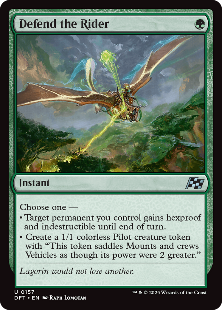 Defend the Rider  (DFT-157) - Aetherdrift