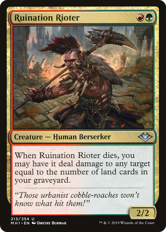 Ruination Rioter (MH1-213) - Modern Horizons Foil