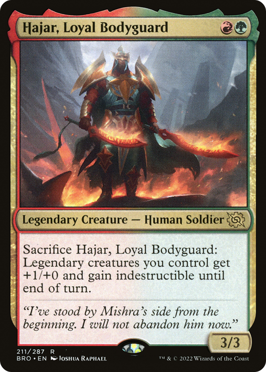 Hajar, Loyal Bodyguard (BRO-211) - The Brothers' War