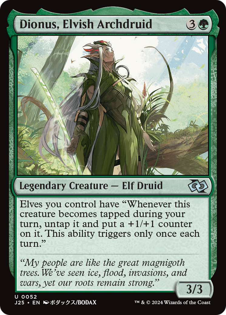 Dionus, Elvish Archdruid (J25-052) - Foundations Jumpstart