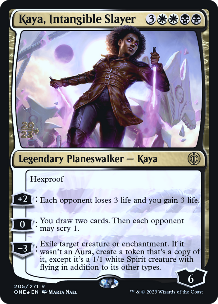 Kaya, Intangible Slayer (PONE-205S) - Phyrexia: All Will Be One Promos Foil