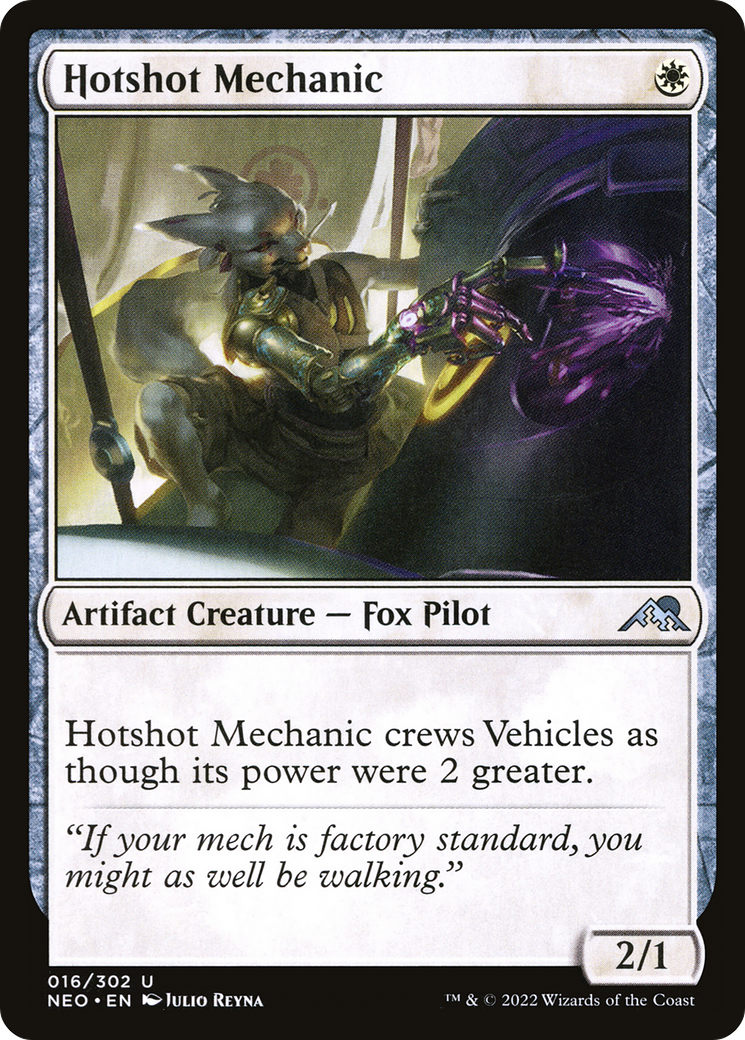 Hotshot Mechanic (NEO-016) - Kamigawa: Neon Dynasty