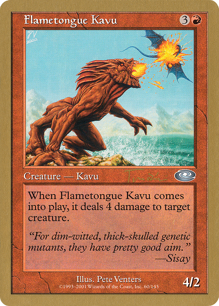 Flametongue Kavu (WC01-JT60) - World Championship Decks 2001