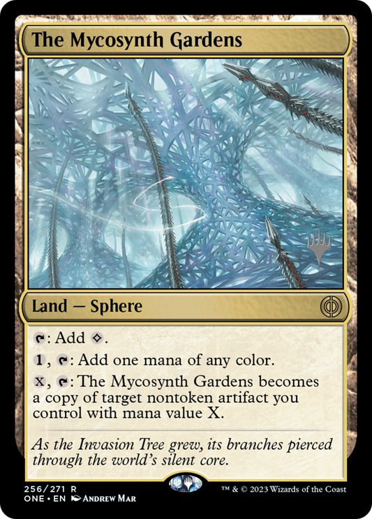 The Mycosynth Gardens (PONE-256P) - Phyrexia: All Will Be One Promos Foil