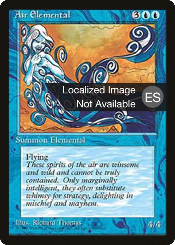 Air Elemental (4BB-059) - Fourth Edition Foreign Black Border