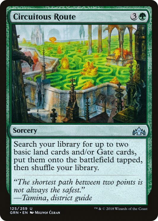 Circuitous Route (GRN-125) - Guilds of Ravnica