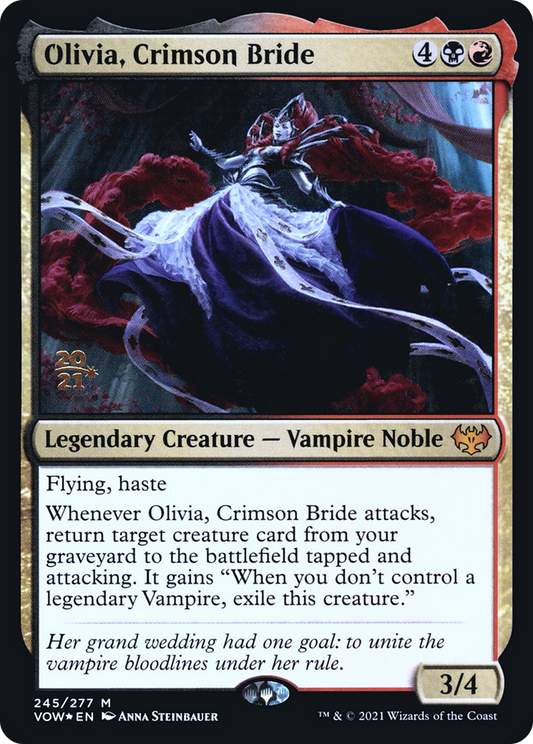 Olivia, Crimson Bride (PVOW-245S) - Innistrad: Crimson Vow Promos Foil