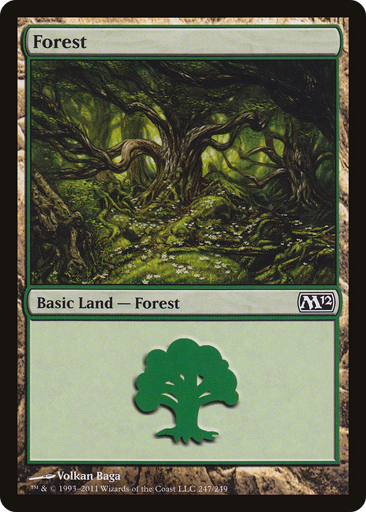 Forest (M12-247) - Magic 2012 Foil