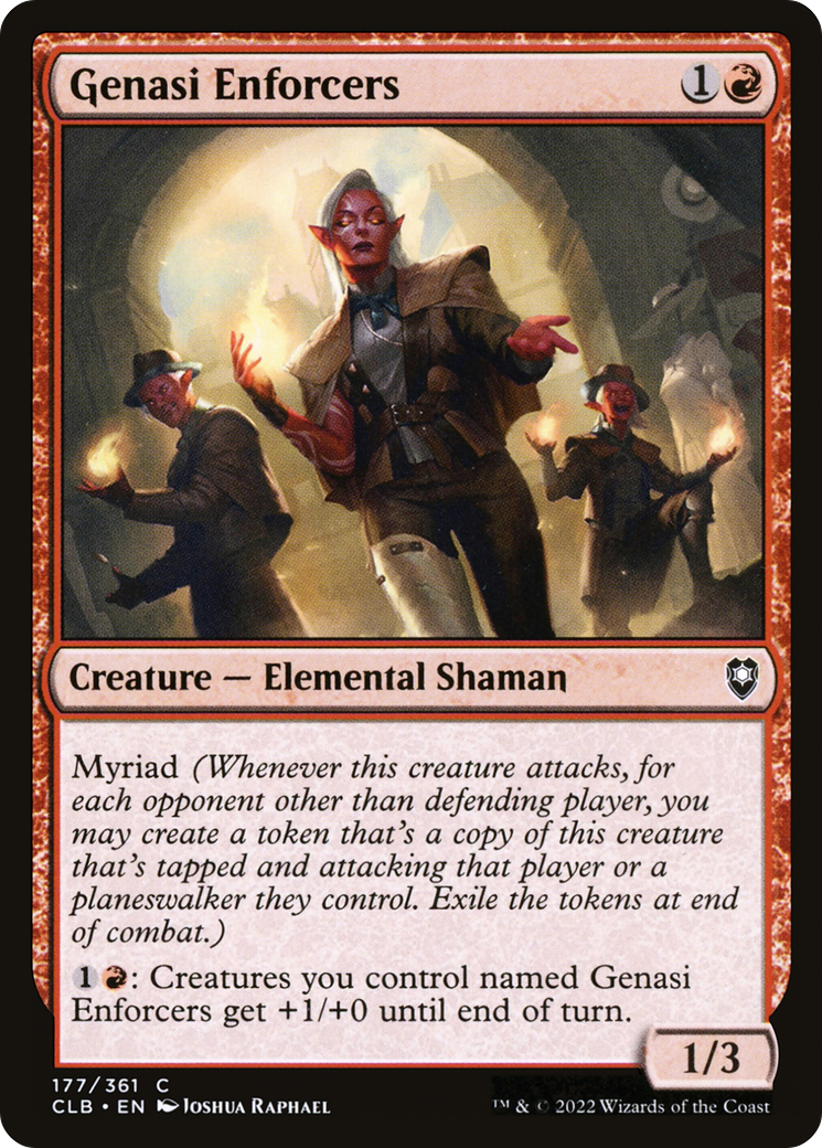 Genasi Enforcers (CLB-177) - Commander Legends: Battle for Baldur's Gate Foil