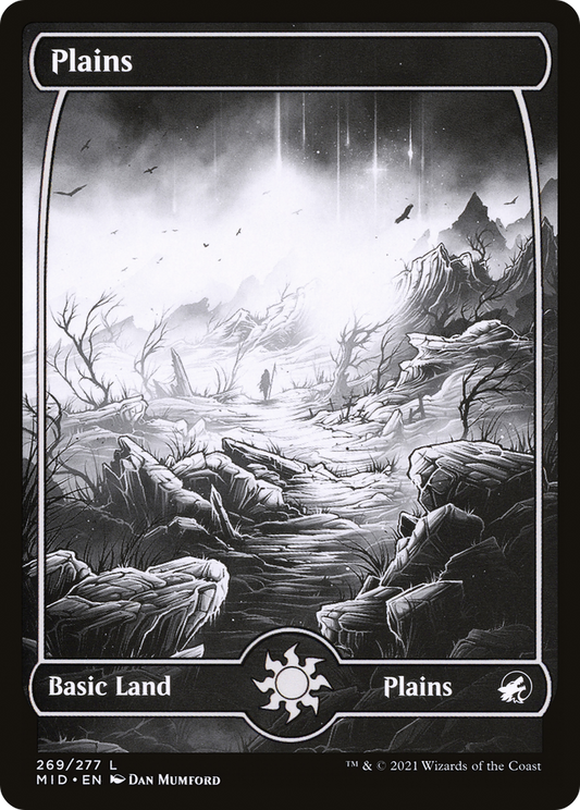 Plains (MID-269) - Innistrad: Midnight Hunt: (Full Art, Showcase) Foil