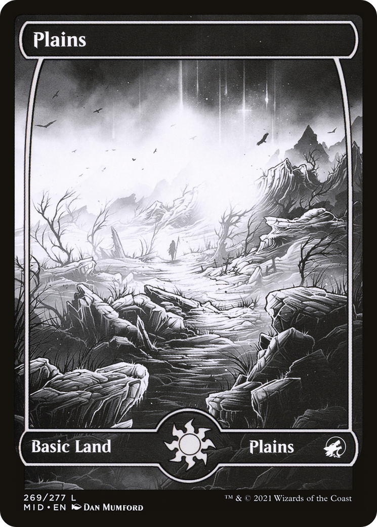 Plains (MID-269) - Innistrad: Midnight Hunt: (Full Art, Showcase)