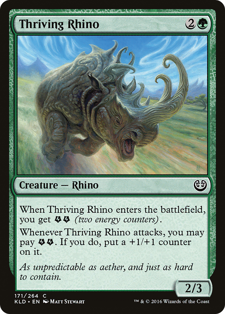 Thriving Rhino (KLD-171) - Kaladesh Foil